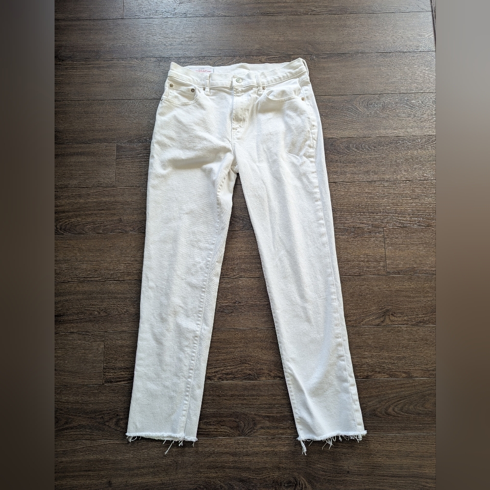 Gap Girlfriend Mid Rise 27 / 4 White Jeans